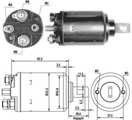 MAGNETI MARELLI 940113050083 Solenoid Switch, starter